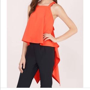 Tobi high low open back top